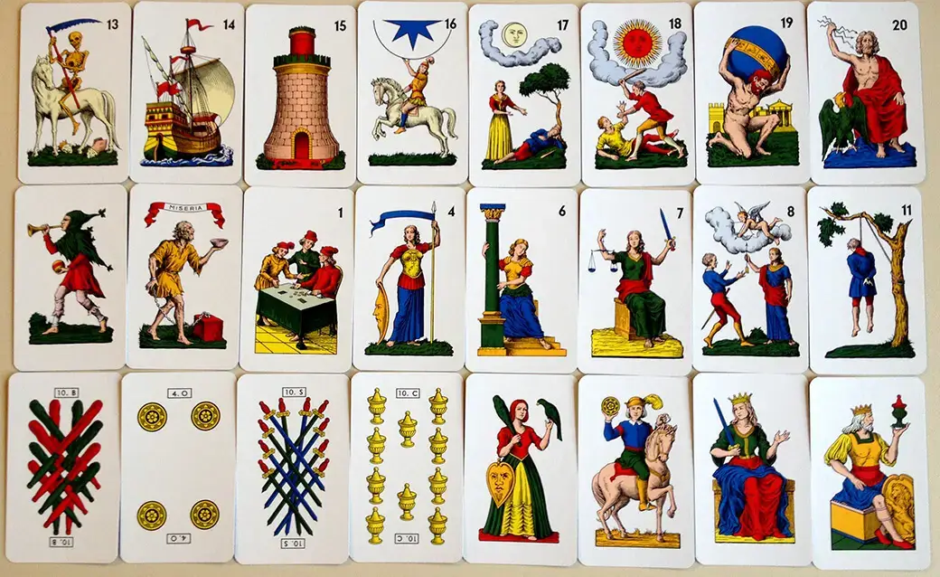 tarot karte u raznim špilovima