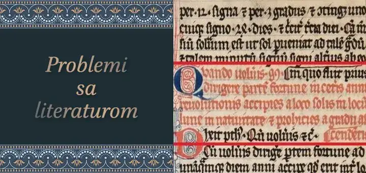 Problemi u vezi s astrološkom literaturom